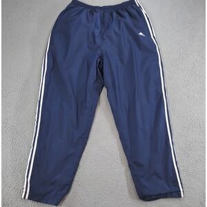 VTG adidas Breakaway Tearaway Pants Mens XXL Blue Side Snap Y2K Windbreaker